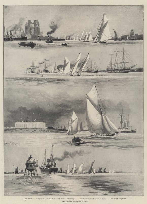 The Thames Yachting Season by Charles John de Lacy