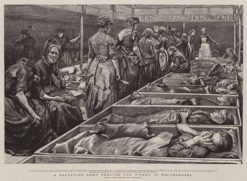 A Salvation Army Shelter for Women in Whitechapel by Charles Paul Renouard