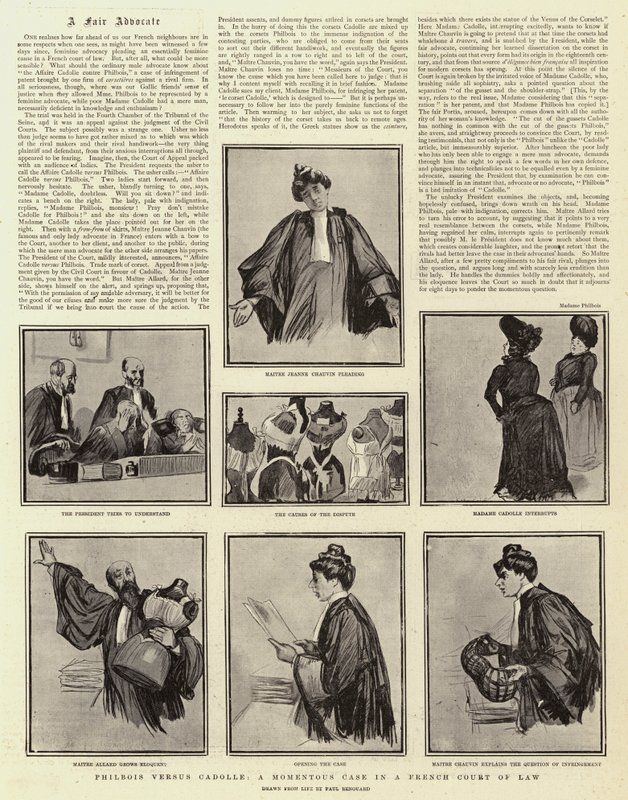Philbois versus Cadolle, a Momentous Case in a French Court of Law by Charles Paul Renouard