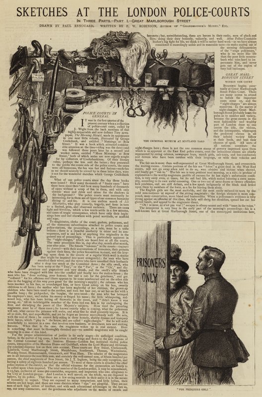 Sketches at the London Police-Courts by Charles Paul Renouard