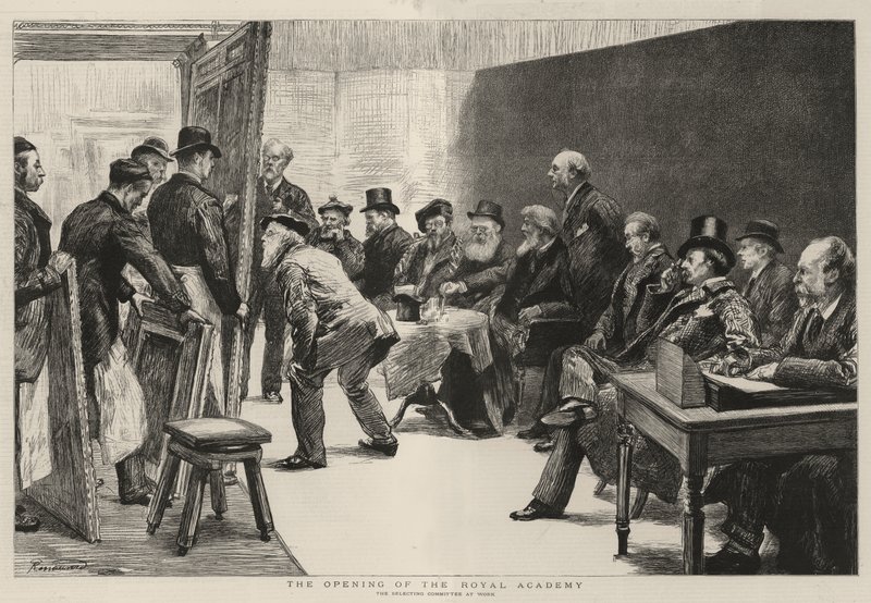 The Opening of the Royal Academy by Charles Paul Renouard