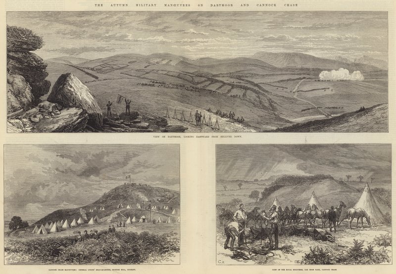 The Autumn Military Manoeuvres on Dartmoor and Cannock Chase by Sir John Charles Robinson