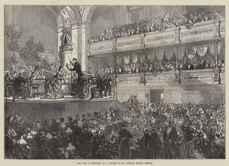 The Duke of Edinburgh at a Concert of the Liverpool Musical Festival by Sir John Charles Robinson