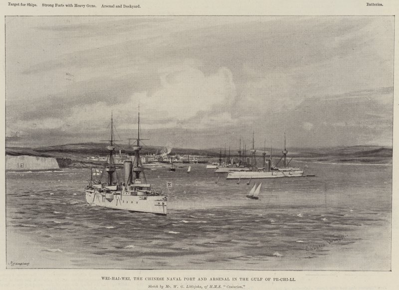 Wei-Hai-Wei, the Chinese Naval Port and Arsenal in the Gulf of Pe-Chi-Li by Charles William Wyllie