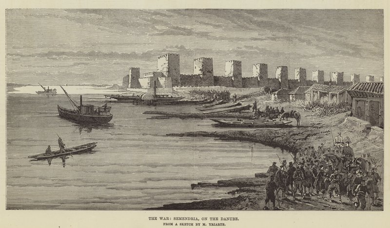 The War, Semendria, on the Danube by Charles Yriarte