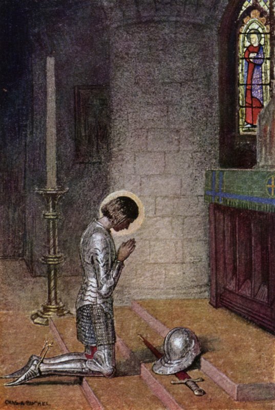 Joan of Arc: Before the Altar by Charles A. Buchel