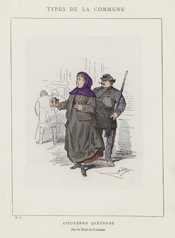 Citizen Collector for the Wounded of the Commune by Charles Albert d Arnoux Bertall
