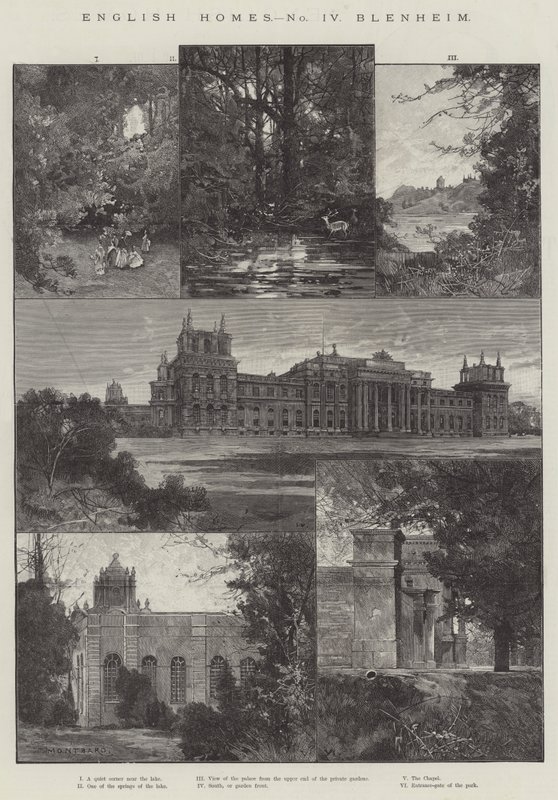 English Home, Blenheim by Charles Auguste Loye