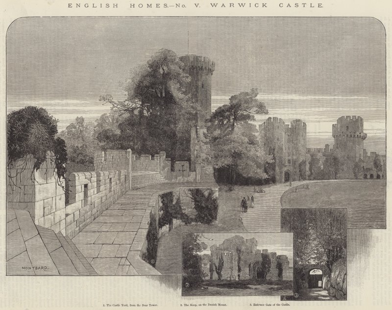 English Homes, Warwick Castle by Charles Auguste Loye
