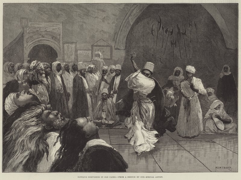 Howling Dervishes in Old Cairo by Charles Auguste Loye