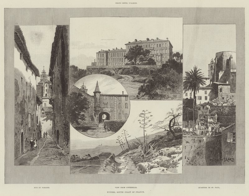 Hyeres, South Coast of France by Charles Auguste Loye