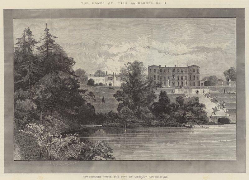 Powerscourt House, the Seat of Viscount Powerscourt by Charles Auguste Loye