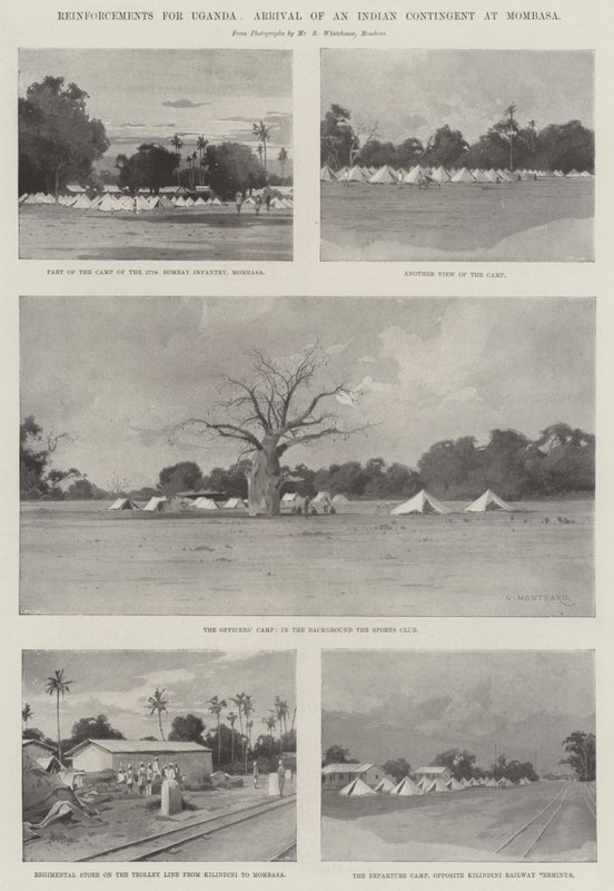 Reinforcements for Uganda, Arrival of an Indian Contingent at Mombasa by Charles Auguste Loye