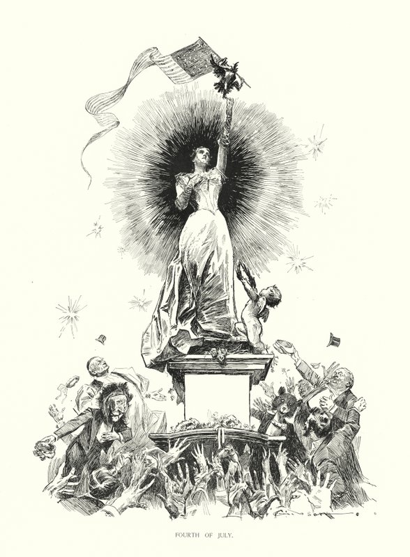 Fourth of July by Charles Dana Gibson