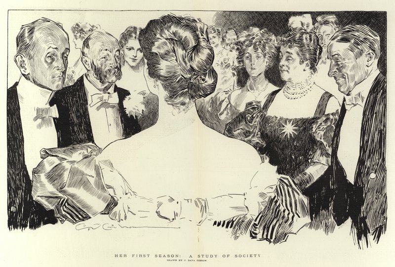 Her First Season, a Study of Society by Charles Dana Gibson