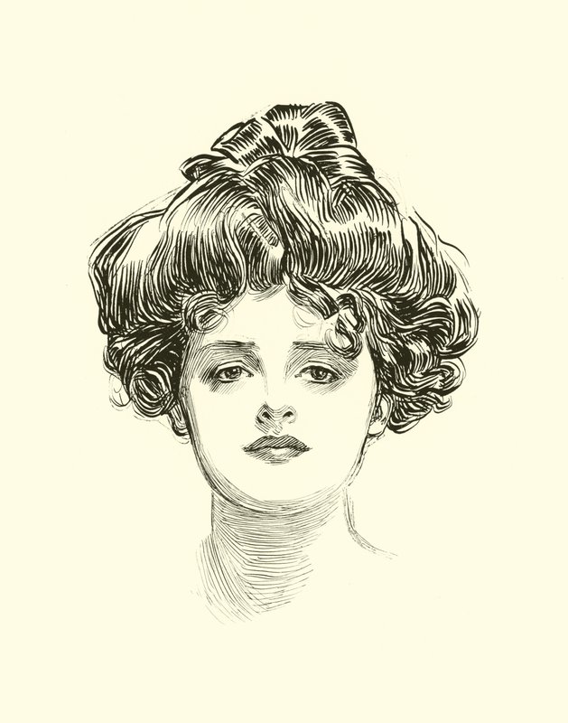 Illustration for The Social Ladder by Charles Dana Gibson
