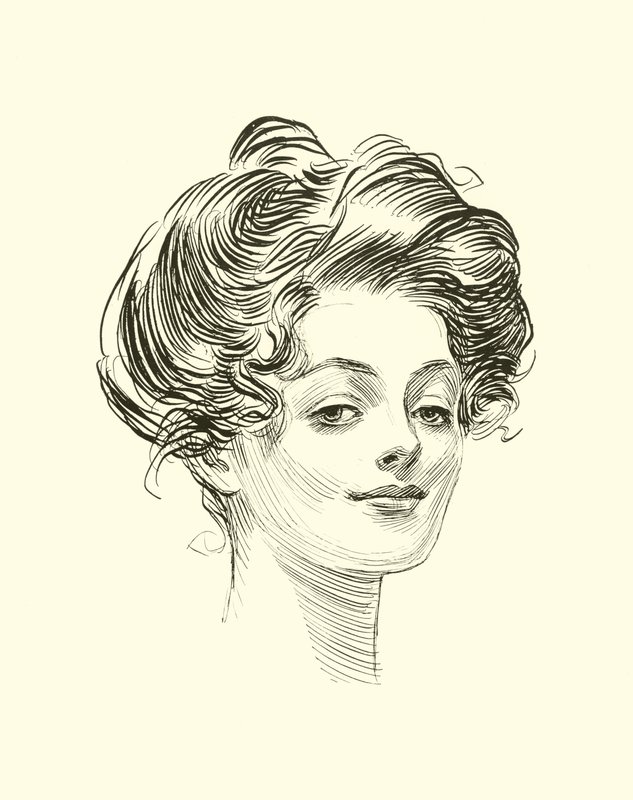 Illustration for The Social Ladder by Charles Dana Gibson