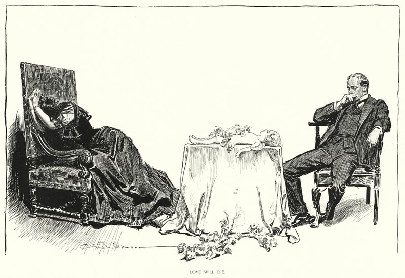 Love will die by Charles Dana Gibson