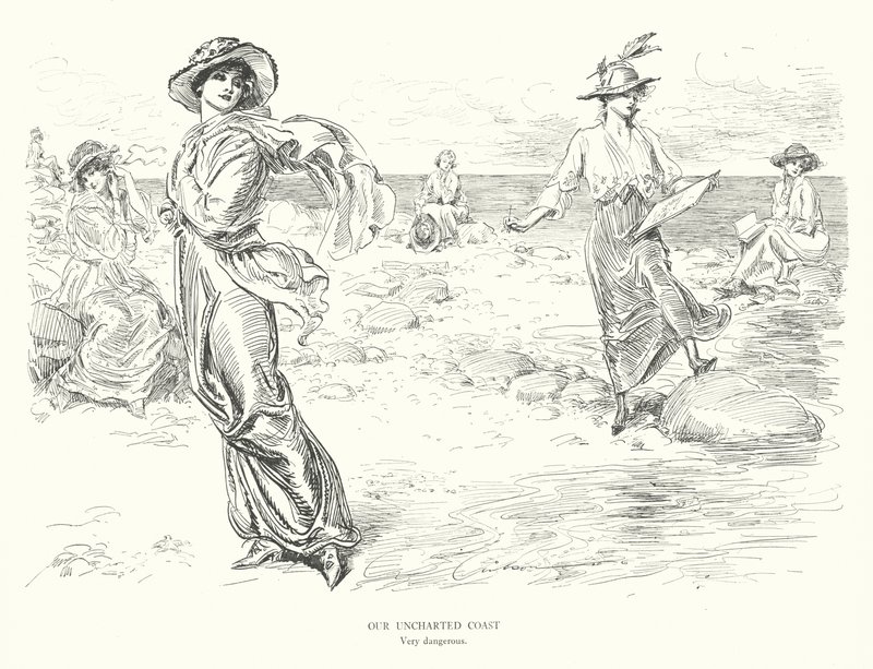 Our Uncharted Coast, Very Dangerous by Charles Dana Gibson
