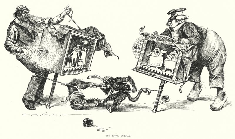 The Rival Operas by Charles Dana Gibson