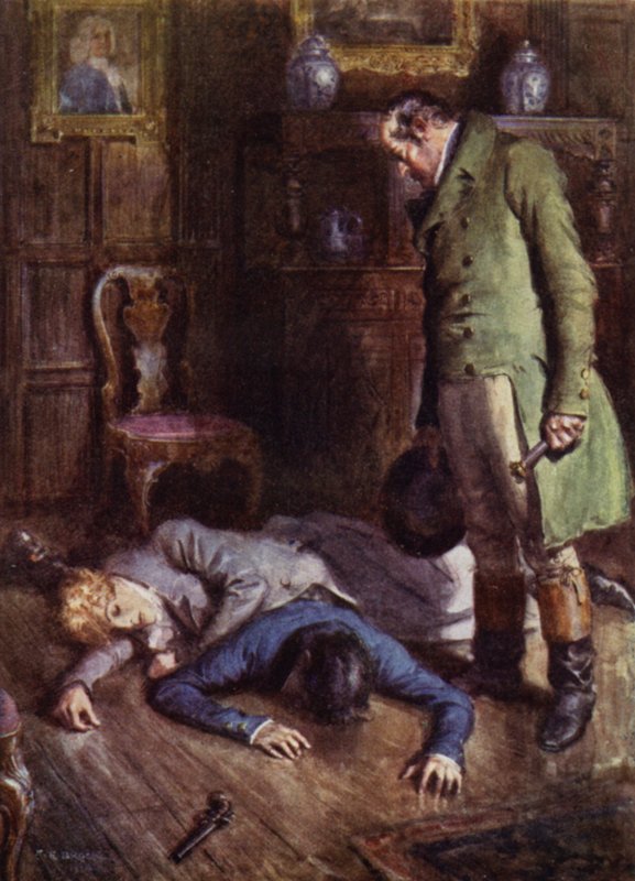 Illustration for The Amateur Gentleman by Jeffery Farnol by Charles Edmund (after) Brock