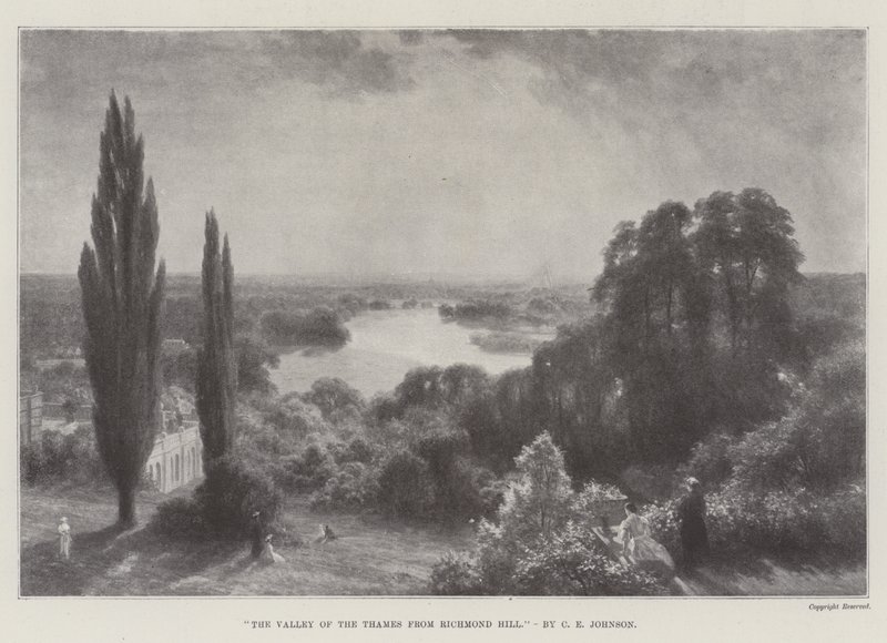 The Valley of the Thames from Richmond Hill by Charles Edward Johnson