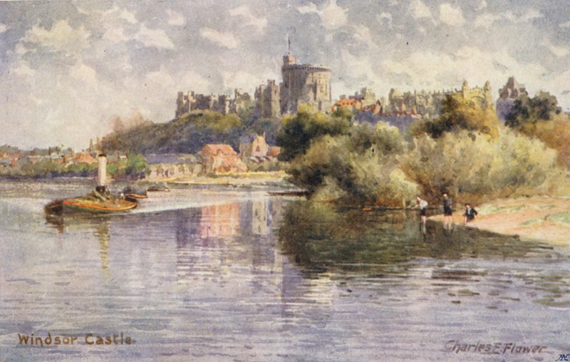 River Thames: Windsor Castle by Charles Edwin Flower