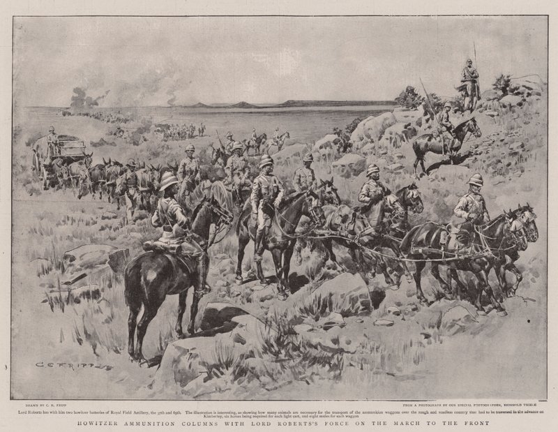 Howitzer Ammunition Columns with Lord Robert