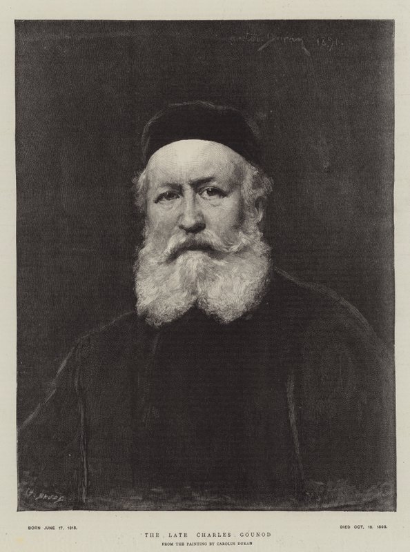 The Late Charles Gounod by Charles Emile Auguste Carolus-Duran