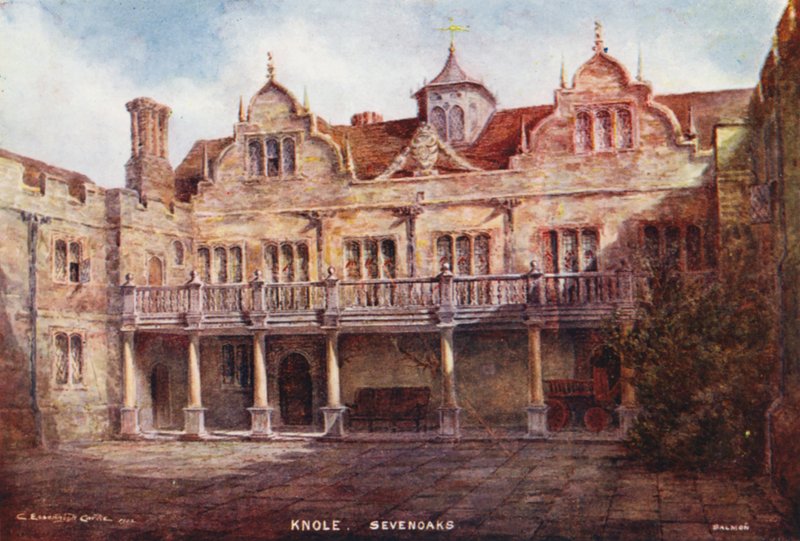 Knole House: Stone Court by Charles Essenhigh Corke