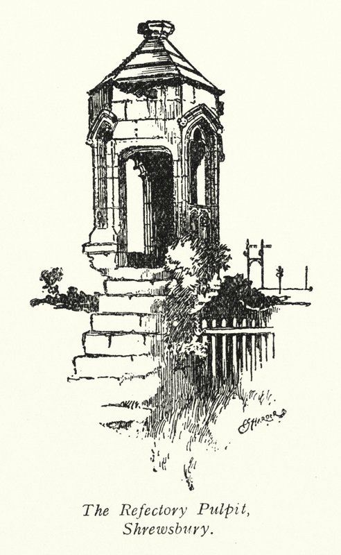 The Refectory Pulpit, Shrewsbury by Charles George Harper