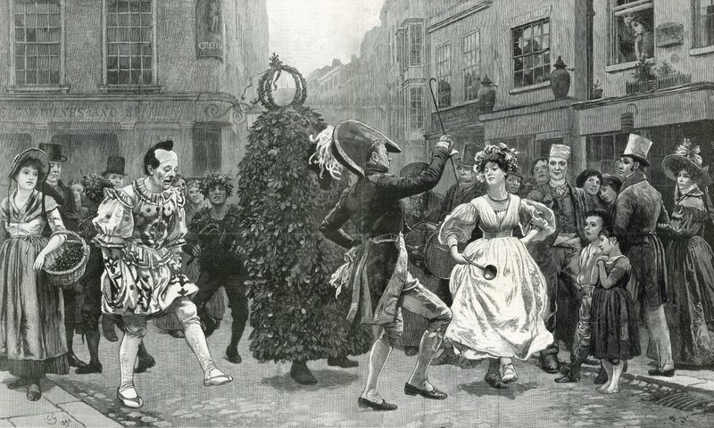 Jack-in-the-Green - a May-day scene sixty years ago (c. 1830) by Charles Green