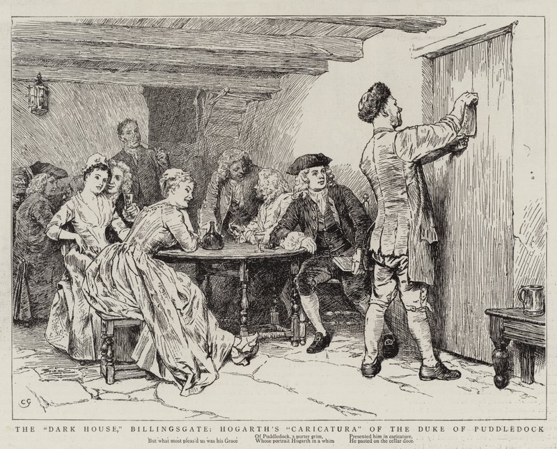 The Dark House, Billingsgate, Hogarth