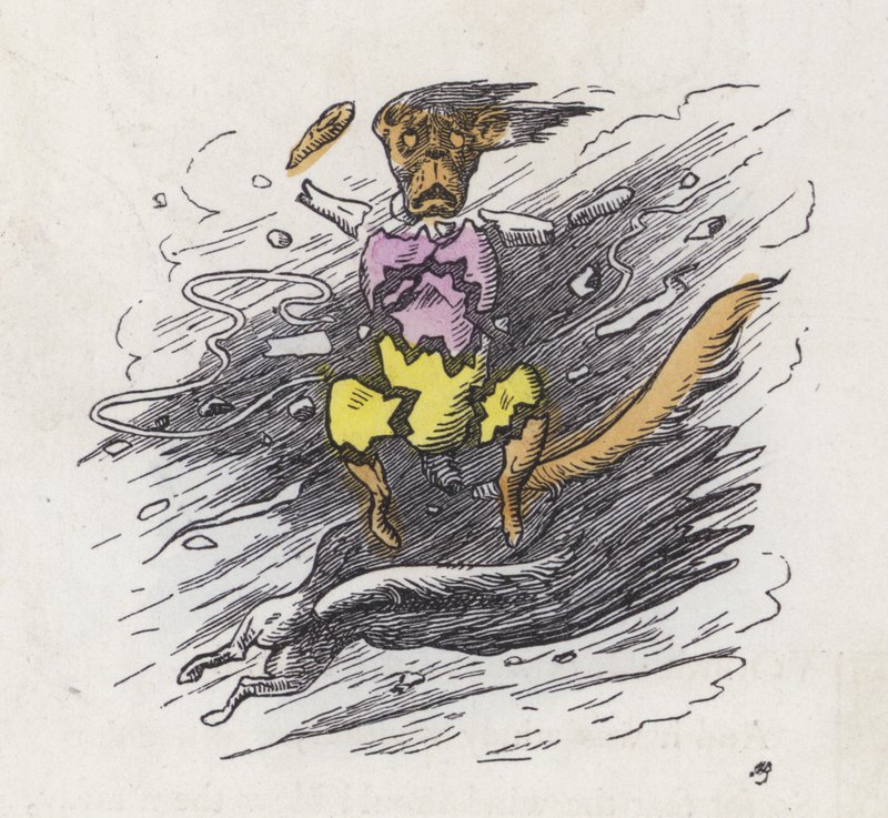 Little Dog Blown to Bits by the Wind by Charles Henry (after) Bennett