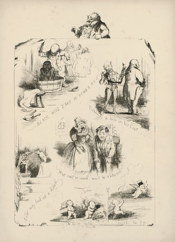 Page from Proverbs with Pictures by Charles H Bennett by Charles Henry (after) Bennett