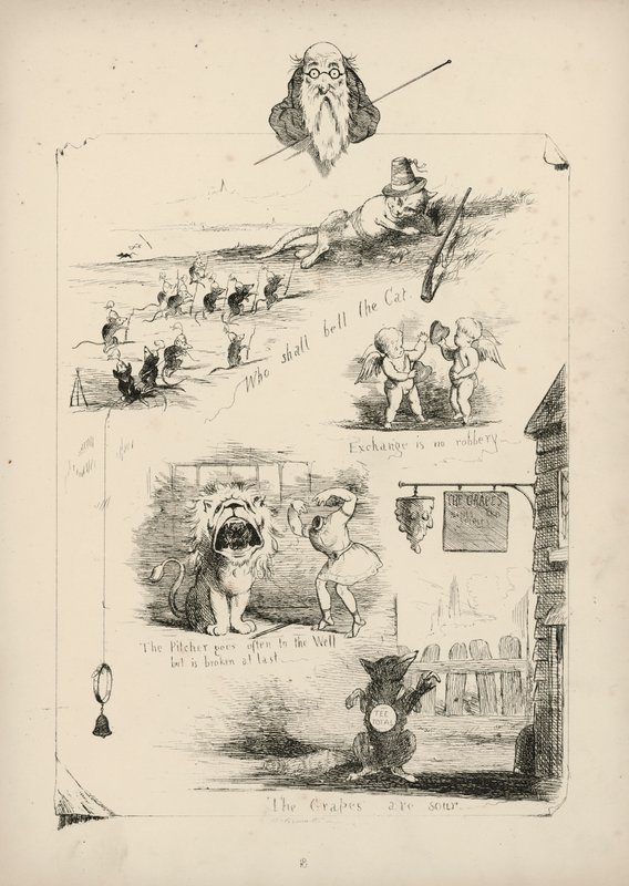 Page from Proverbs with Pictures by Charles H Bennett by Charles Henry (after) Bennett
