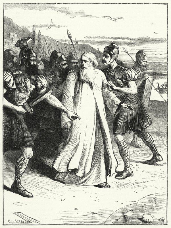 John of Chrysostom Led into Exile by after Charles J. Staniland
