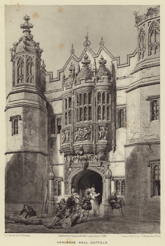 Hengrave Hall, Suffolk by Charles James Richardson
