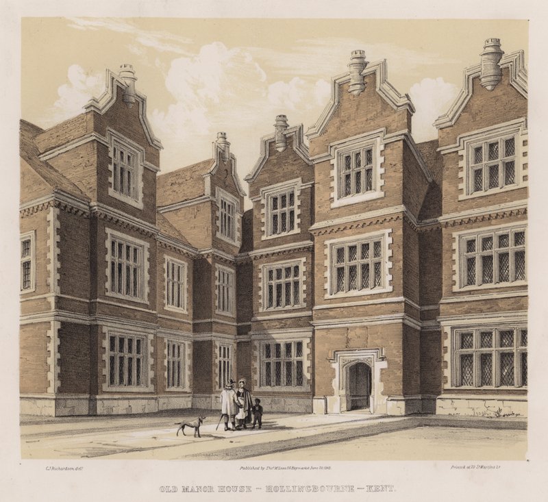 Old Manor House, Hollingbourne, Kent by Charles James Richardson