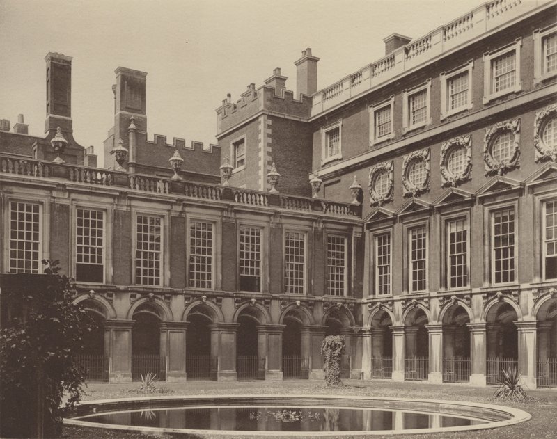 Hampton Court Palace, the Fountain Court by Charles Latham