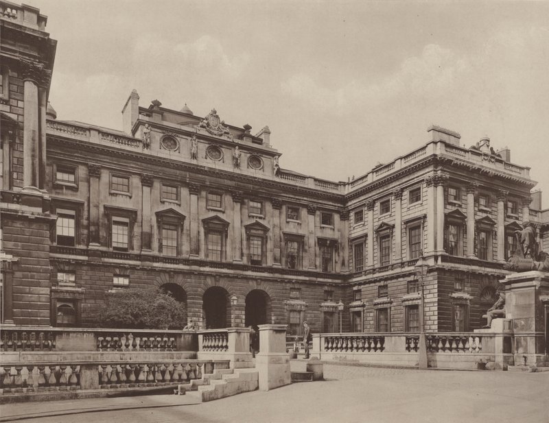 Somerset House, View in the Court Yard by Charles Latham