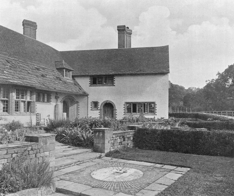 The Garden Court from the West by Charles Latham