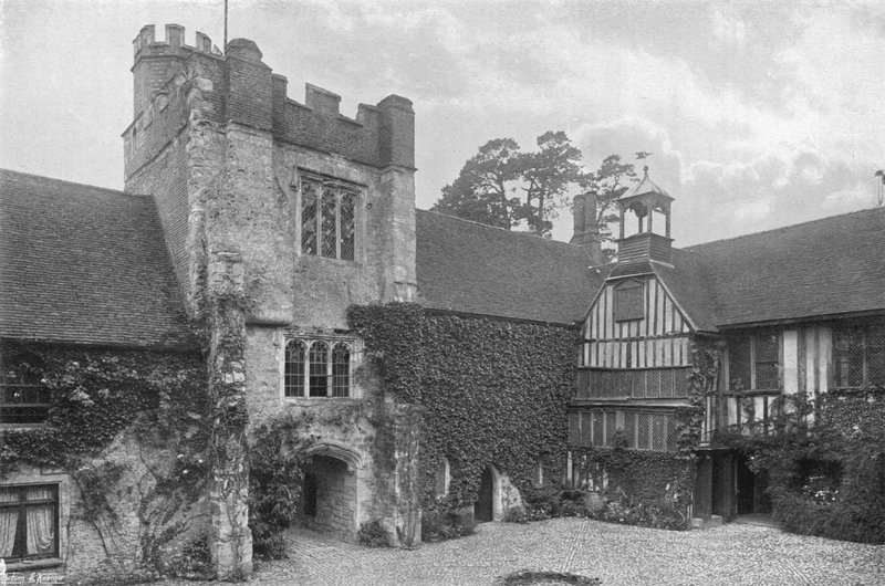 The Gate Tower from within the Courtyard by Charles Latham