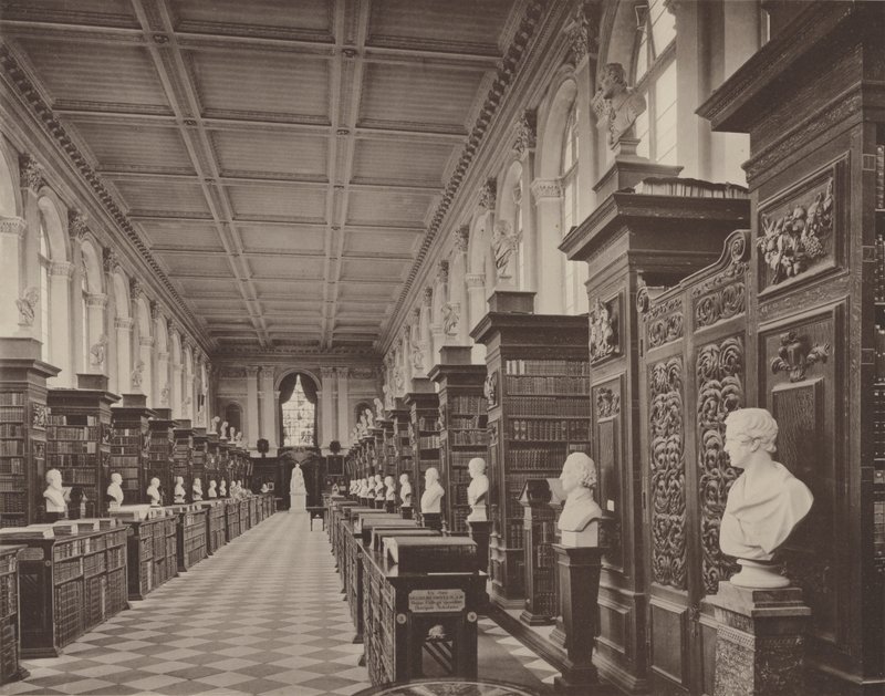 Trinity College, Cambridge, the Library by Charles Latham