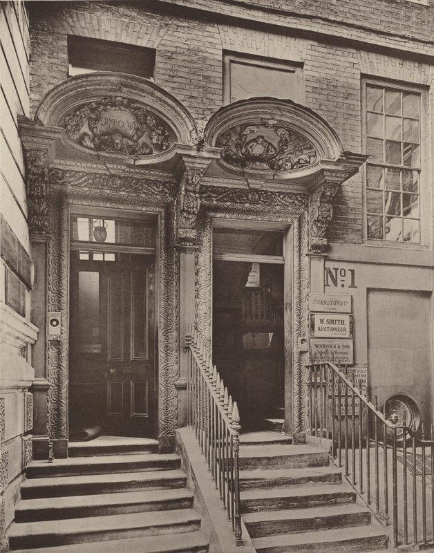 Two Doorways, Laurence Pountney Hill, East Central by Charles Latham