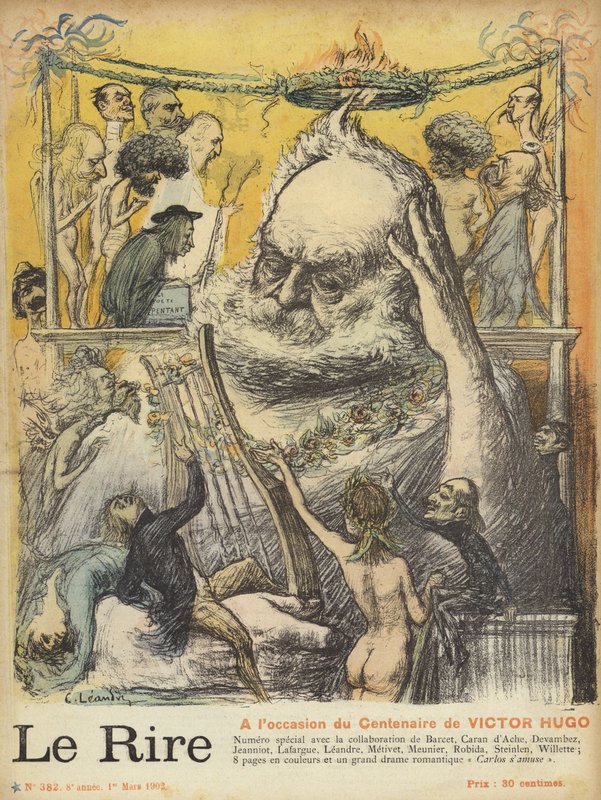 Centenary of the Birth of Victor Hugo, Illustration for Le Rire by Charles Leandre
