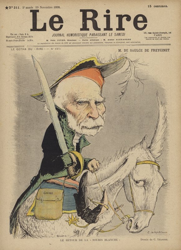 De Saulce De Freycinet, Illustration for Le Rire by Charles Leandre