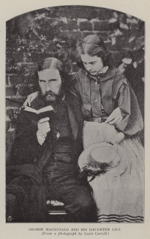 George Macdonald and his Daughter Lily by Charles Lutwidge Dodgson