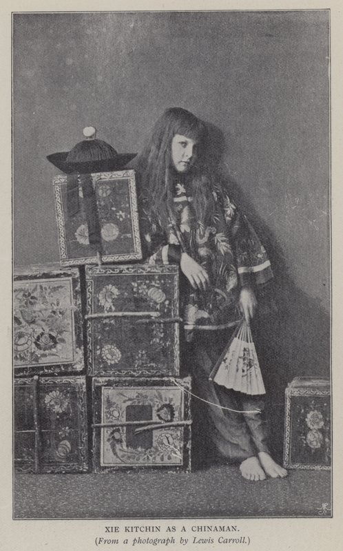 Xie Kitchin as a Chinaman by Charles Lutwidge Dodgson