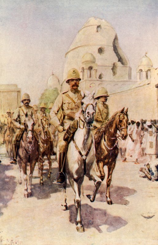 Lord Kitchener Entering Omdurman After the Battle by Charles Mills (after) Sheldon